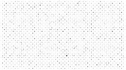 Abstract dots background. Monochrome grunge dirt texture. Halftone Pop Art comic pattern. Polka dot. Geometric vector pattern. Template for presentation flyer, business cards, stickers, report, fabric
