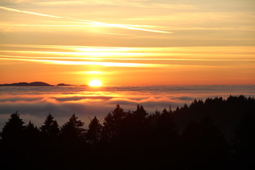 Sonnenuntergang im Schwarzwald