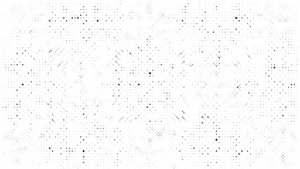 Abstract dots background. Monochrome grunge dirt texture. Halftone Pop Art comic pattern. Polka dot. Geometric vector pattern. Template for presentation flyer, business cards, stickers, report, fabric