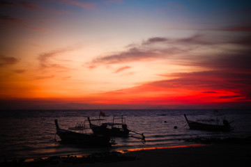 Fototapeta na wymiar Sonnenaufgang in Thailand
