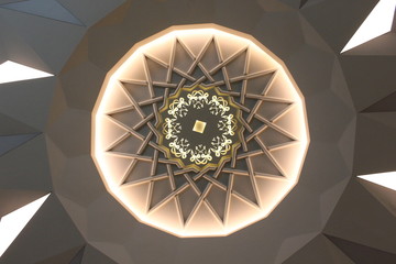 ceiling of the house