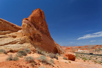 Fototapeta na wymiar Valley of Fire State Park, Nevada, United States