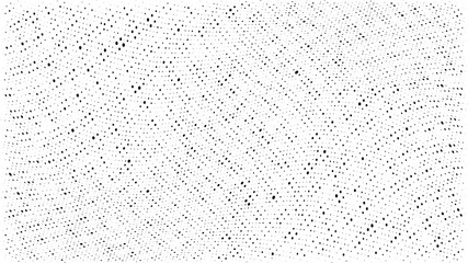Abstract dots background. Monochrome grunge dirt texture. Halftone Pop Art comic pattern. Small Polka dot. Geometric wave vector pattern. Template for presentation flyer, business cards, report fabric