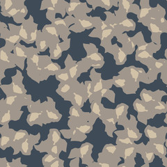 Urban camouflage of various shades of beige and blue colors