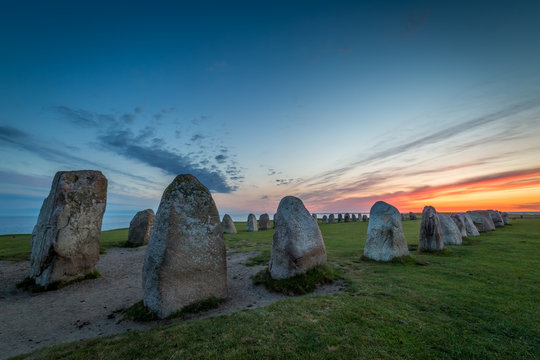 Ales Stenar - A megalithic stone ship monument in Southern Sweden