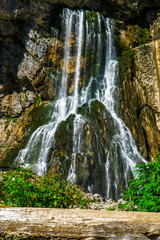 The Gega waterfall. The most famous and largest waterfall in Abkhazia.
