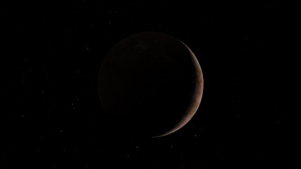 Fantastic Ice Exoplanet 3d (Elements of this image furnished by NASA)