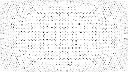 Abstract dots background. Dots pattern. Monochrome grunge dirt texture. Halftone Pop Art. Comic. Geometric small dots, wave 3d vector pattern. Template for presentation, business cards, report, fabric