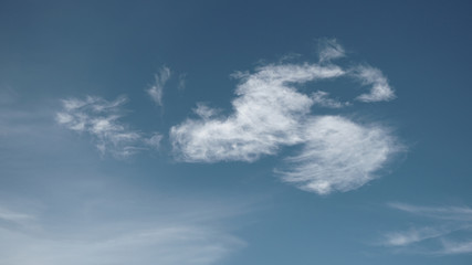 blue sky with white clouds