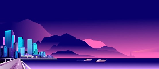 Abstract night city © marrishuanna