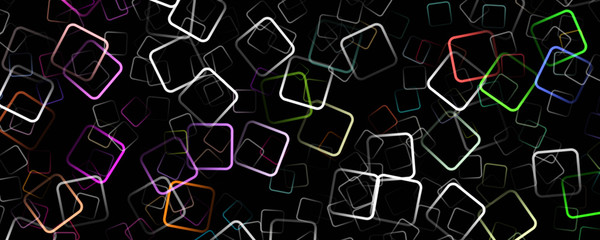 Abstract square panorama background design illustration