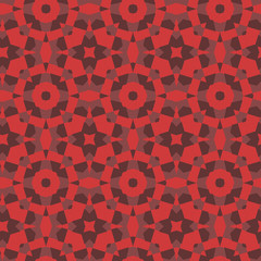 Seamless color pattern from a variety of geometric shapes.