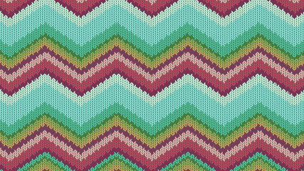 Fototapeta premium Background with a knitted texture, imitation of wool. Multicolored diverse lines.