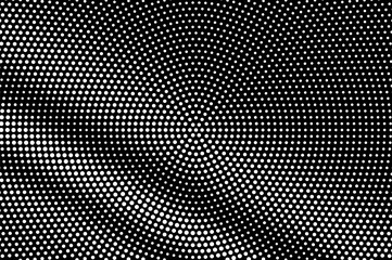 White dots on black background. Sparse halftone vector texture. Diagonal dotwork gradient.