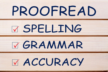 Proofread Spelling Grammar Accuracy
