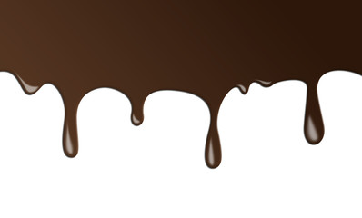 Dark chocolate drips.