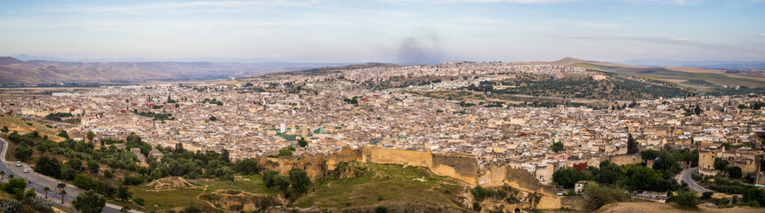 Fototapeta na wymiar View over the old city (medina) from the 