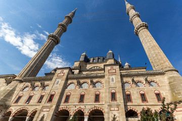 Fototapeta na wymiar Selimiye Mosque - The second largest mosque in Turkey in city of Edirne, East Thrace, Turkey