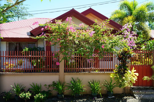 Typical neighborhood view in suburban Philippines