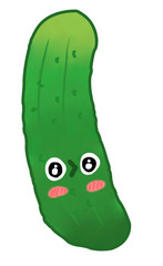 Kawaii cucumber 2