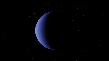 Fototapeta premium solar system series: Neptune with stars in the background. Elements of this image furnished by NASA.