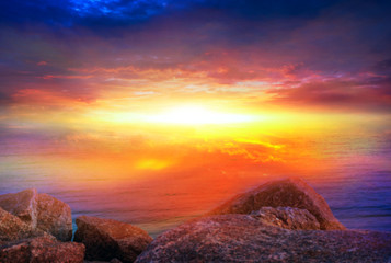 light about the sky . Paradise heaven .  Dramatic nature background . beautiful cloud .   Way to...