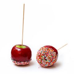 toffee Apple on a white background