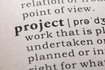 Obraz premium definition of project
