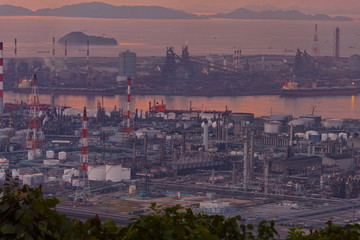 水島工場夕景