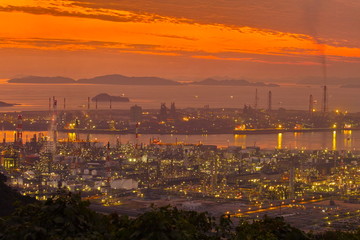 水島工場夕景