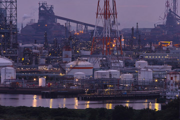 水島工場夕景