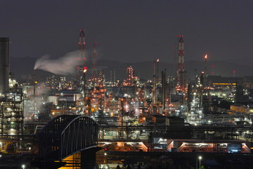 Fototapeta premium 水島工場夜景