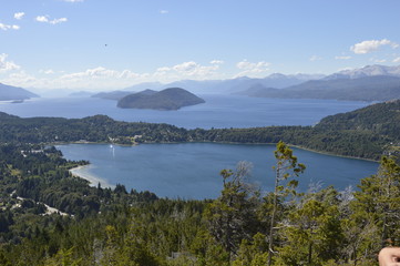 Naklejka premium Vista desde el cerro Campanario, Bariloche