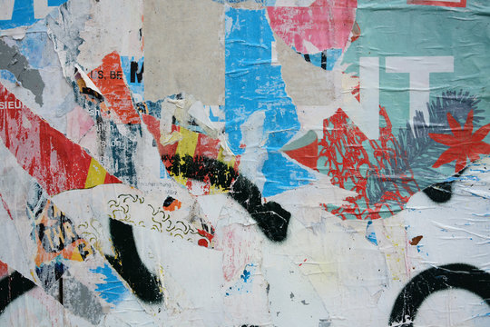 Abstract torn posters
