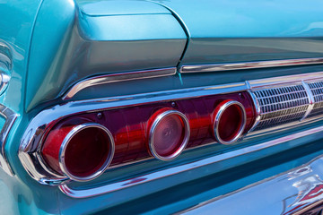 classic car tail light detail