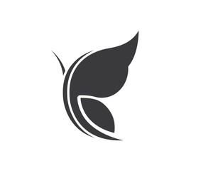 Naklejka premium butterfly logo vector template design