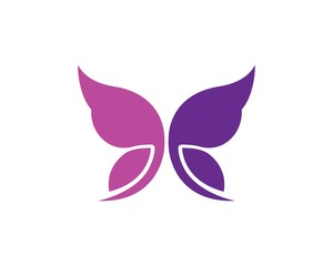butterfly logo vector template design