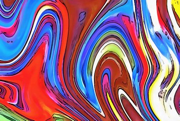 Creative painting pictorial art. Colorful wallpaper in modern style. Abstract texture background. Digital artwork for graphic design, print on canvas. Stock. Can be used as conceptual pattern. Marble.