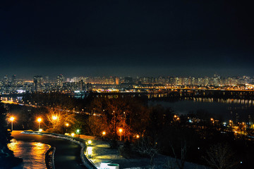 Naklejka premium city at night