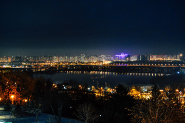 Naklejka premium city at night