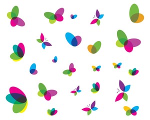 butterfly logo vector template design
