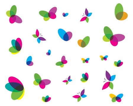 butterfly logo vector template design