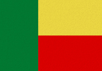 Fototapeta premium Benin paper flag