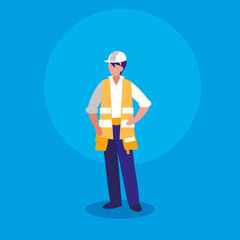 worker industrial avatar character