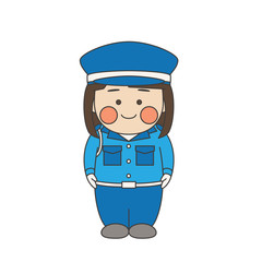 女性キャラクター警備員