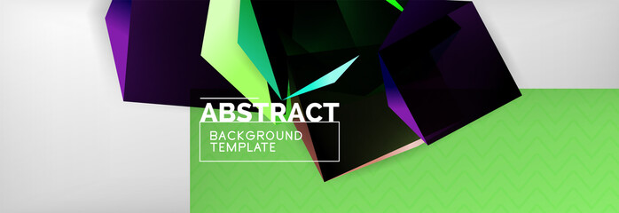 Minimalistic geometric abstract background