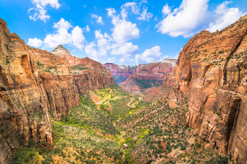 Naklejka premium Piękny widok na Park Narodowy Zion Canyon - Utah, USA
