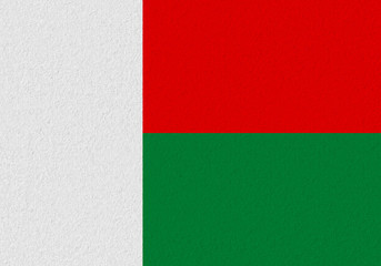 Madagascar paper flag