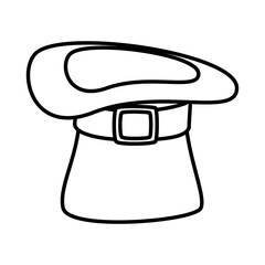 saint patrick card with hat leprechaun