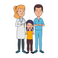 young dentists couple with patient